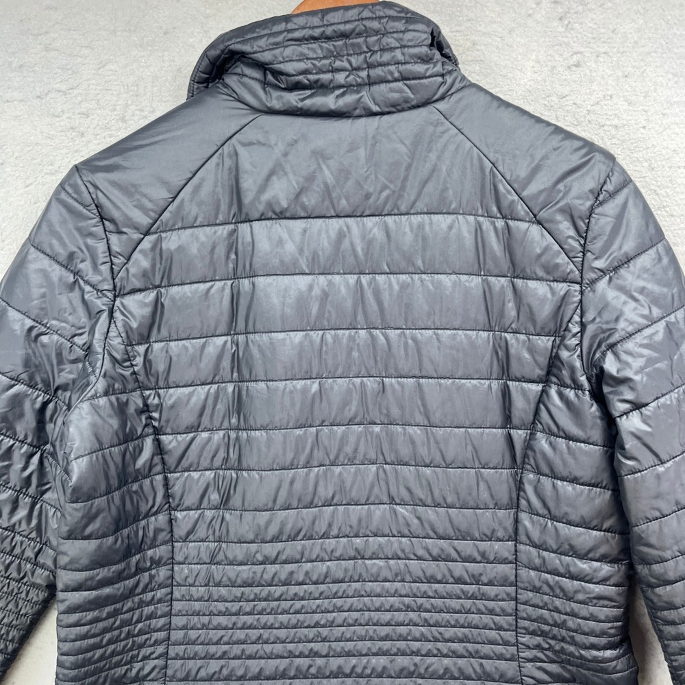 Patagonia Kai Lee Parka Jacket Womens M Black Puffer Quilted Insulated Long Coat View 5
